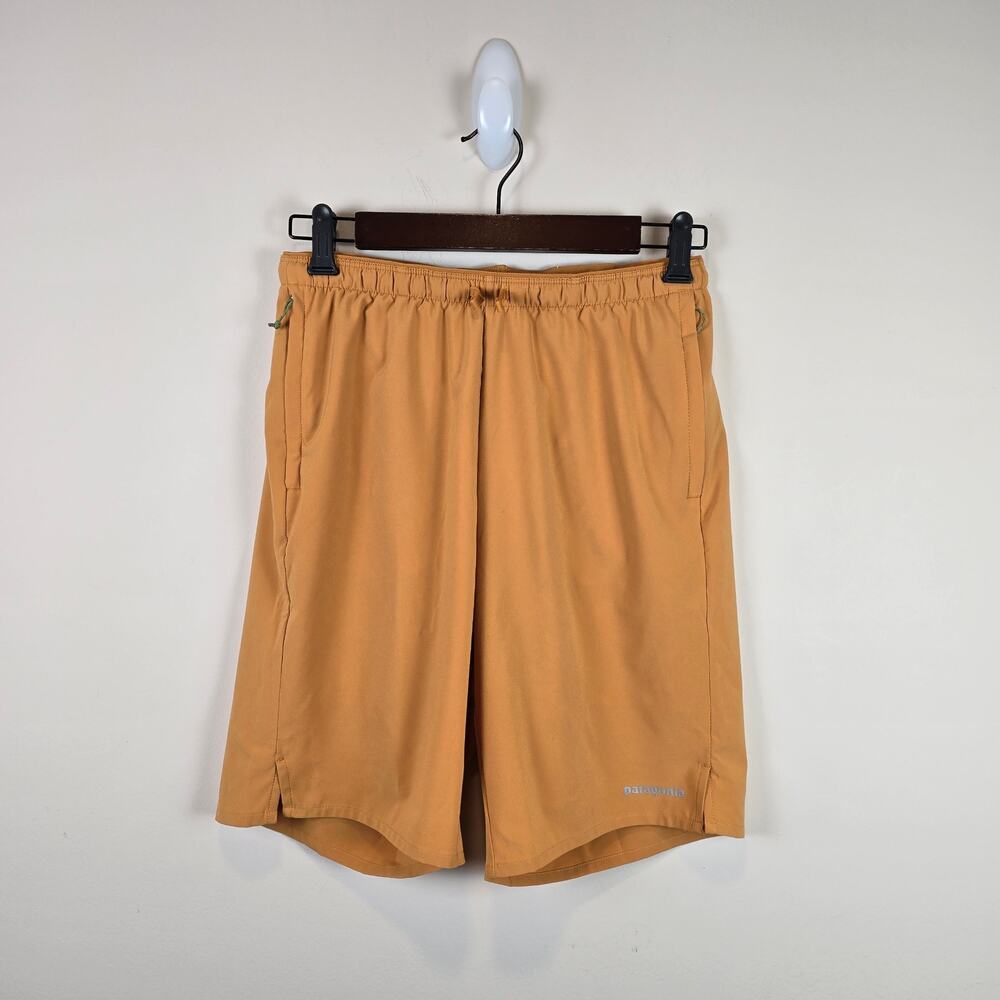 Patagonia Mens Multi Trails Shorts Size S 8" Inseam Golden Caramel Lined Running